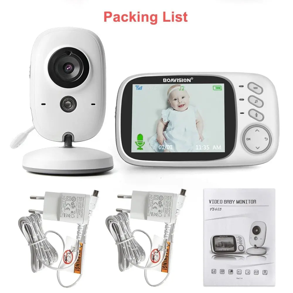 Babyphone mit Kamera und einem 3,2-Zoll LCD-Bildschirm mit Nachtsicht Babyphone mit Kamera und einem 3,2-Zoll LCD-Bildschirm mit Nachtsicht